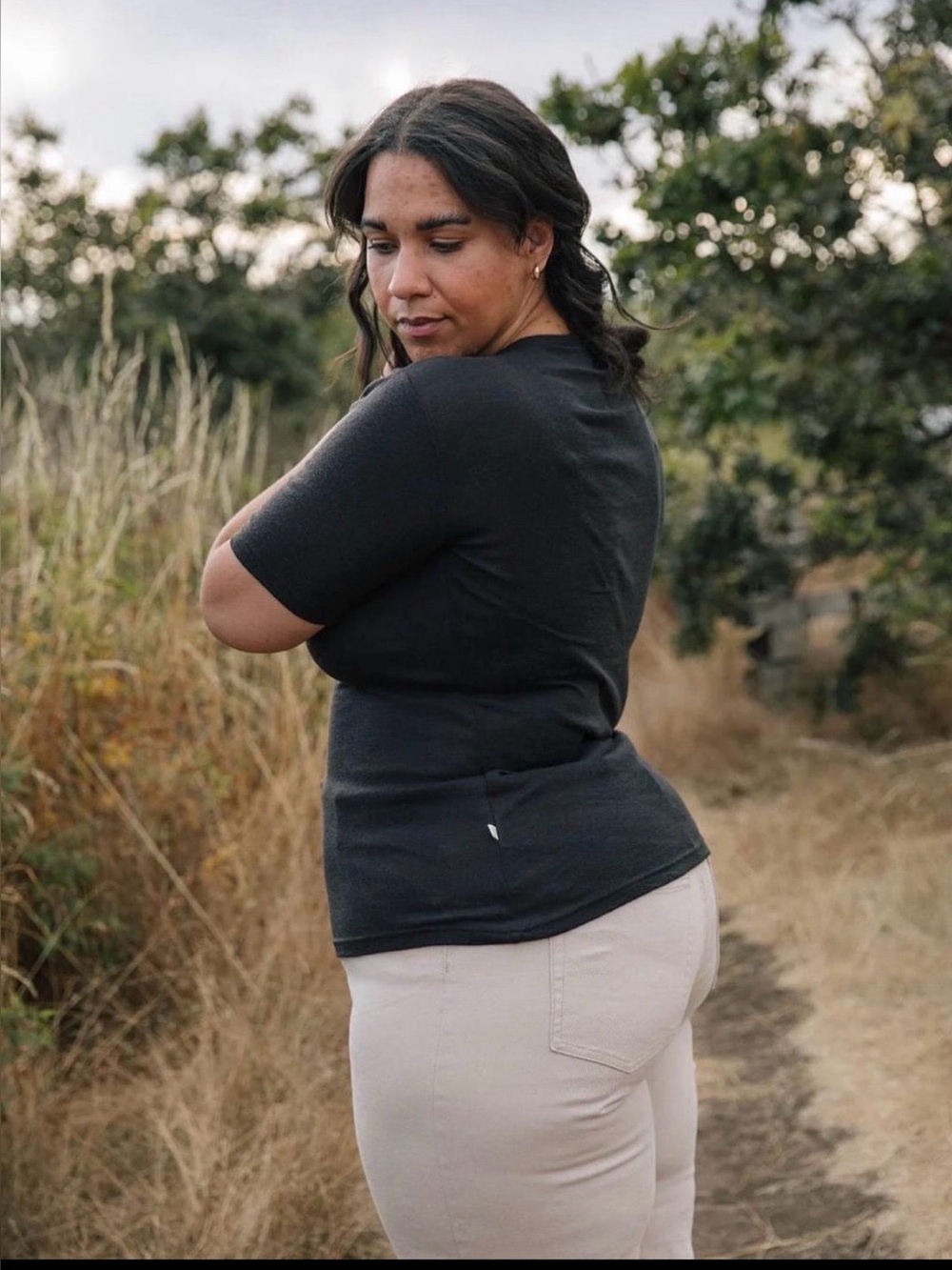 Simply Merino Fitted Tshirt in Espresso